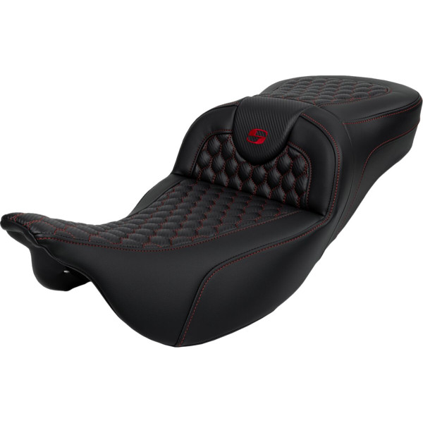 SADDLEMEN - SEAT ROADSOFA HC COSTURA ROJA