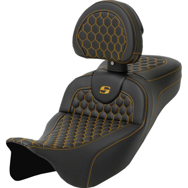 SADDLEMEN - SEAT ROAD SOFA HC W/BR GOLD STI