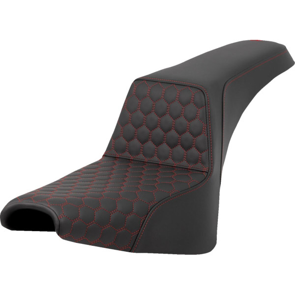 SADDLEMEN - SEAT STEP UP HC COSTURA ROJA