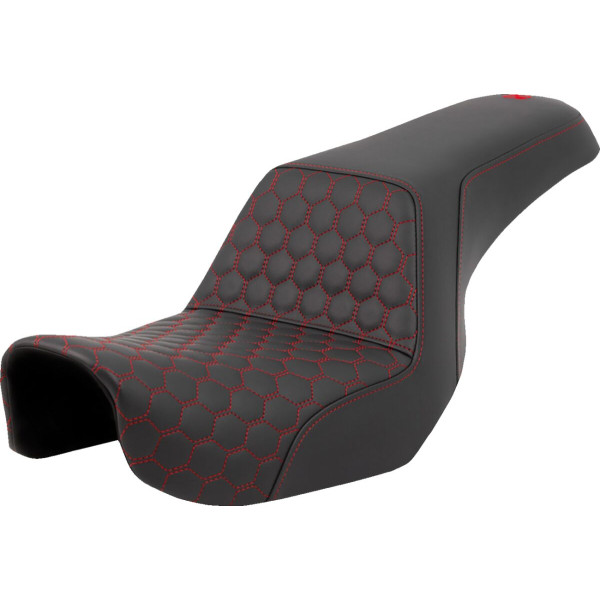 SADDLEMEN - SEAT STEP UP HC COSTURA ROJA