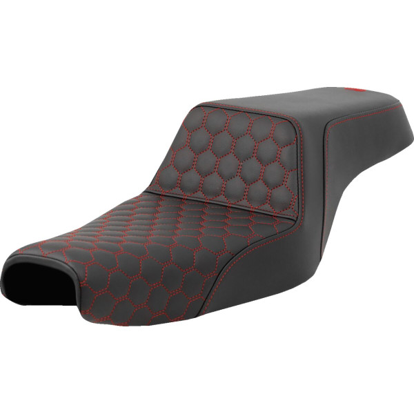 SADDLEMEN - SEAT STEP UP HC COSTURA ROJA