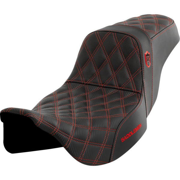 SADDLEMEN - SEAT SDC PERF GRIPPER RED STIT